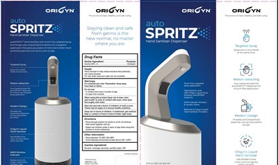 Auto Dispenser Bottle 12 Fl Oz (355ml) (Origyn Dispenser Label2)